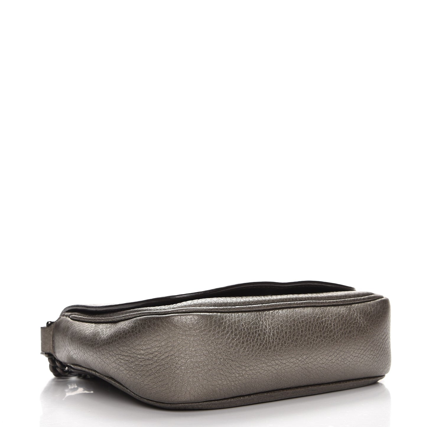 Metallic Pebbled Calfskin Small Soho Flap Crossbody Sasso