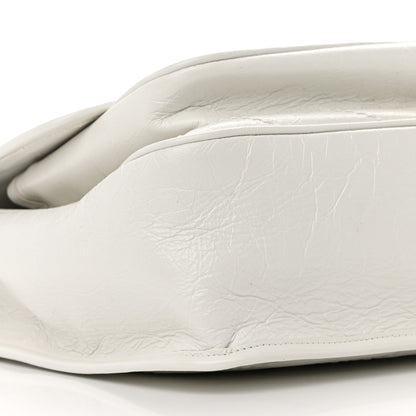 Saint Laurent Crinkled Calfskin Matelasse Monogram Medium Niki Chain Satchel Dirty White 9 of 16