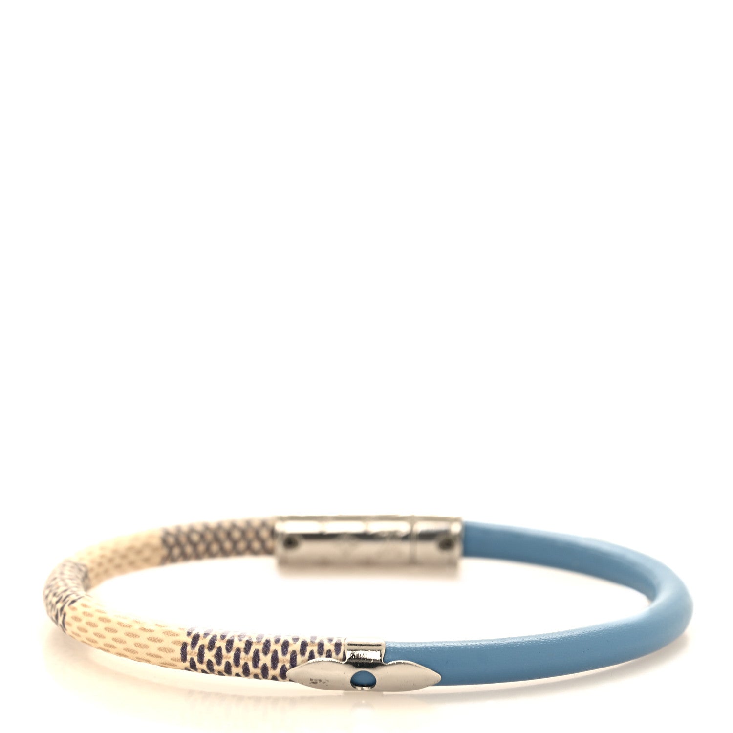 Louis Vuitton Damier Azur Daily Confidential Bracelet 17 Blue 3 of 4