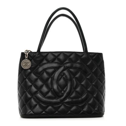 Chanel Caviar Quilted Medallion Tote Black 1 of 10