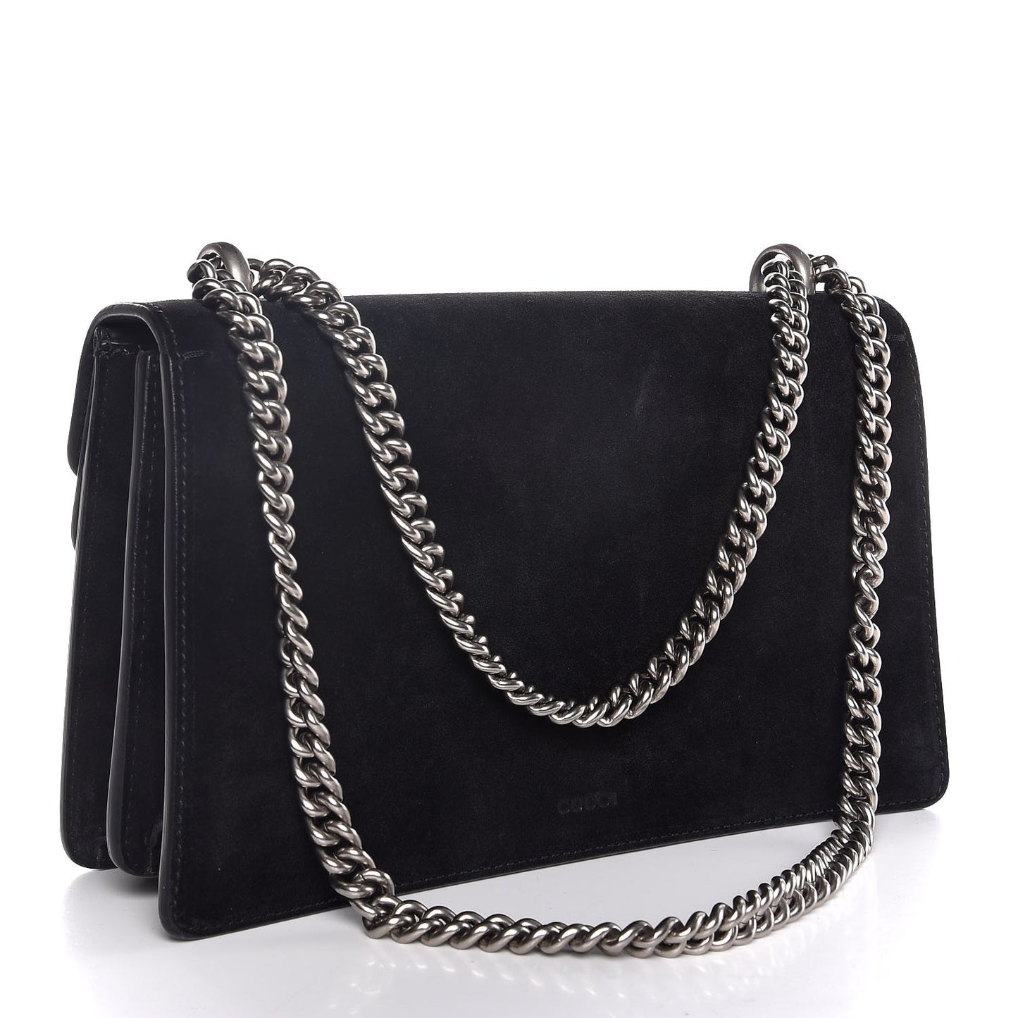 Suede Small Dionysus Shoulder Bag Black