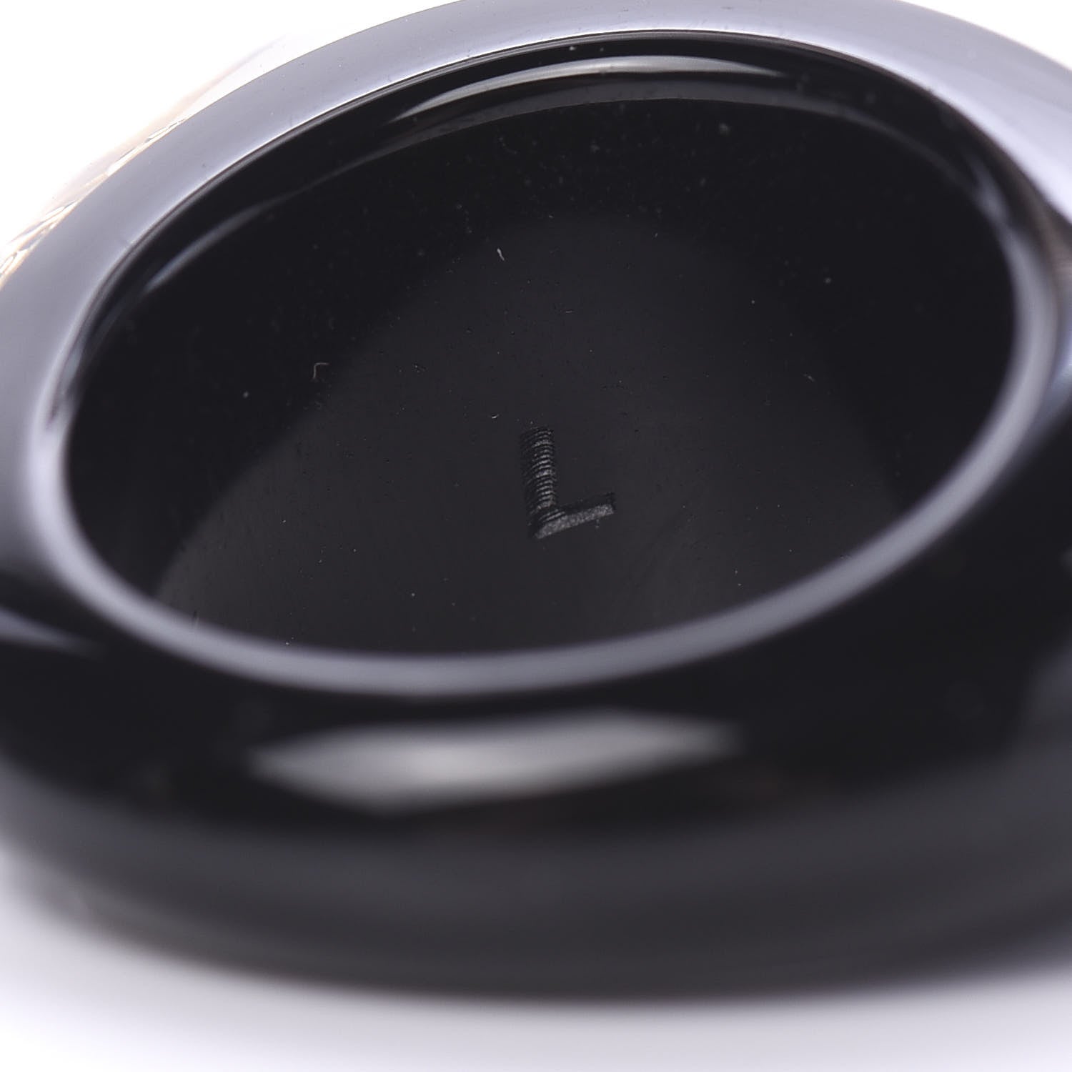 Louis Vuitton Resin Swarovski Crystal Inclusion Ring L Black 4 of 4