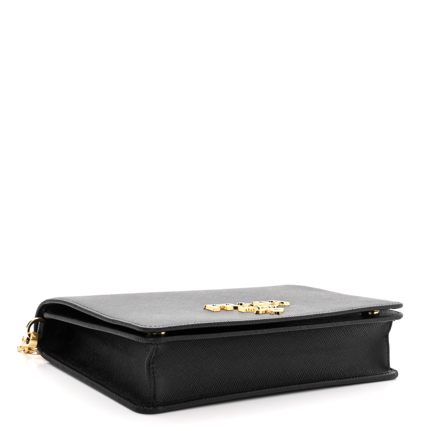 Prada Saffiano Lux Mini Crossbody Bag Black 5 of 10