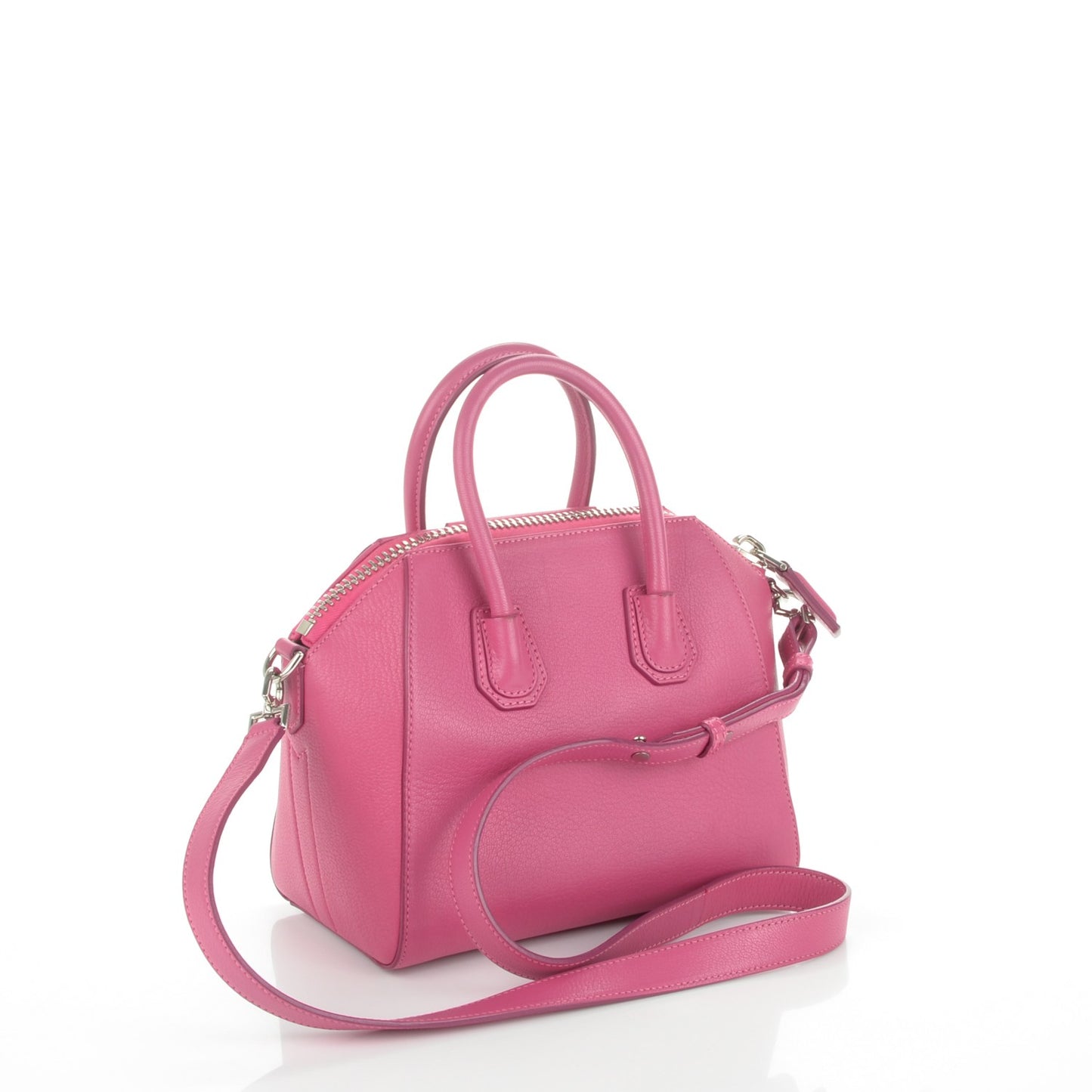 Sugar Goatskin Mini Antigona Fushia