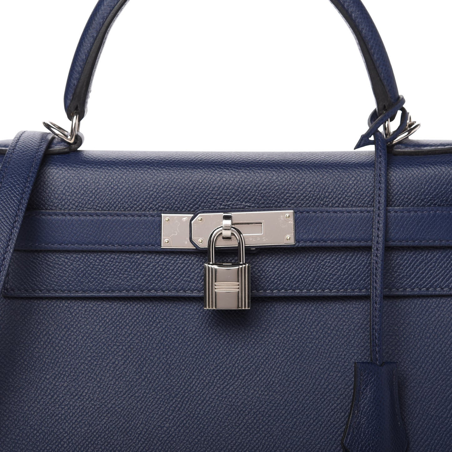 Epsom Kelly Sellier 28 Bleu Saphir