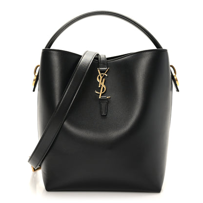Saint Laurent Shiny Calfskin Le 37 Bucket Bag Black 2 of 11