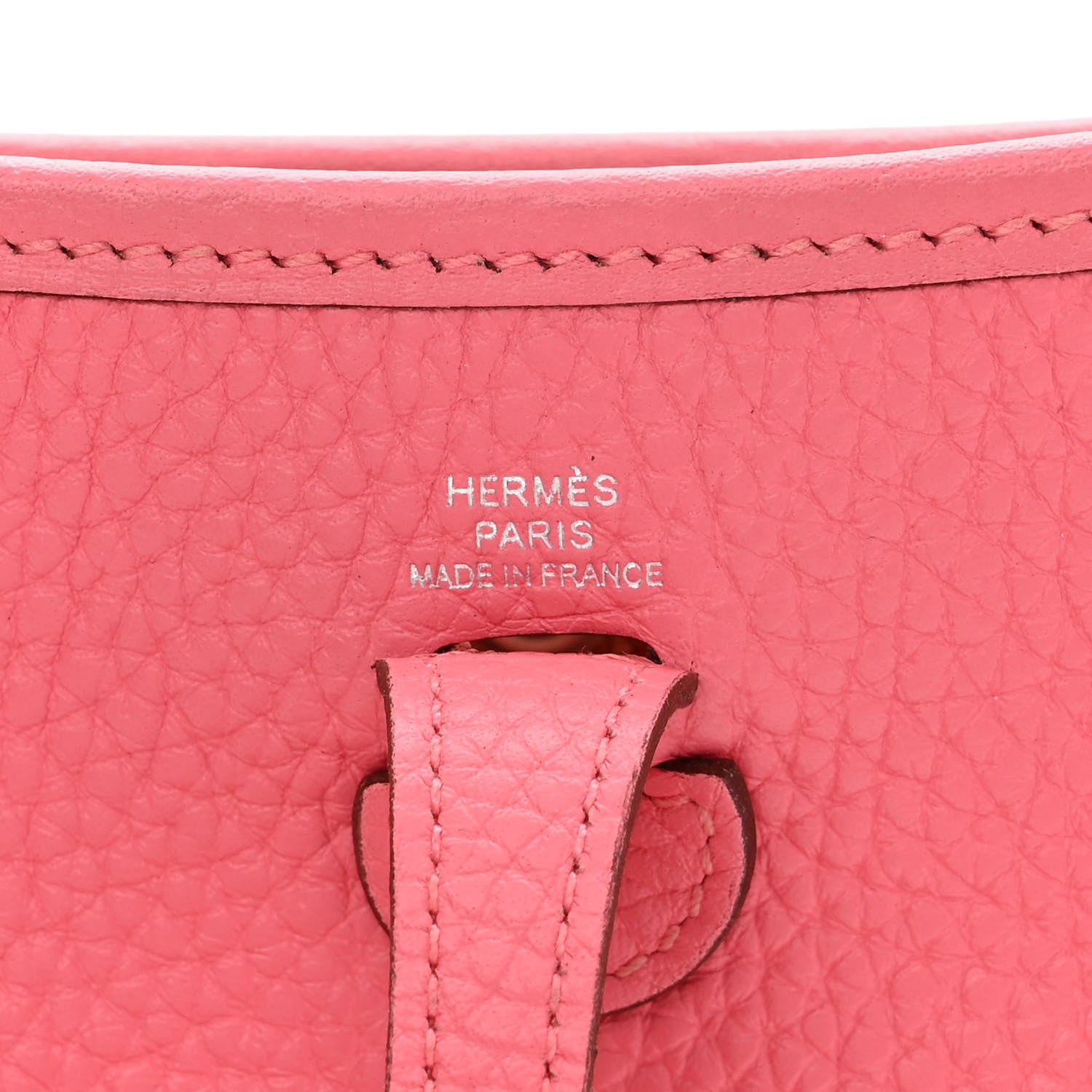 Hermes Taurillon Clemence Amazone Evelyne TPM Rose Azalee Rouge Pivoine 6 of 14