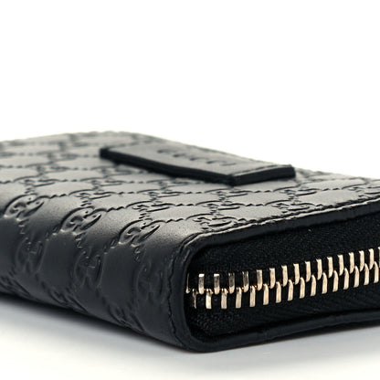 Gucci Microguccissima Zip Around Card Case Black 9 of 9