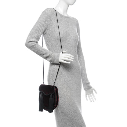 Saint Laurent Velvet Opium 2 Crossbody Bag Bordeaux Black 2 of 6
