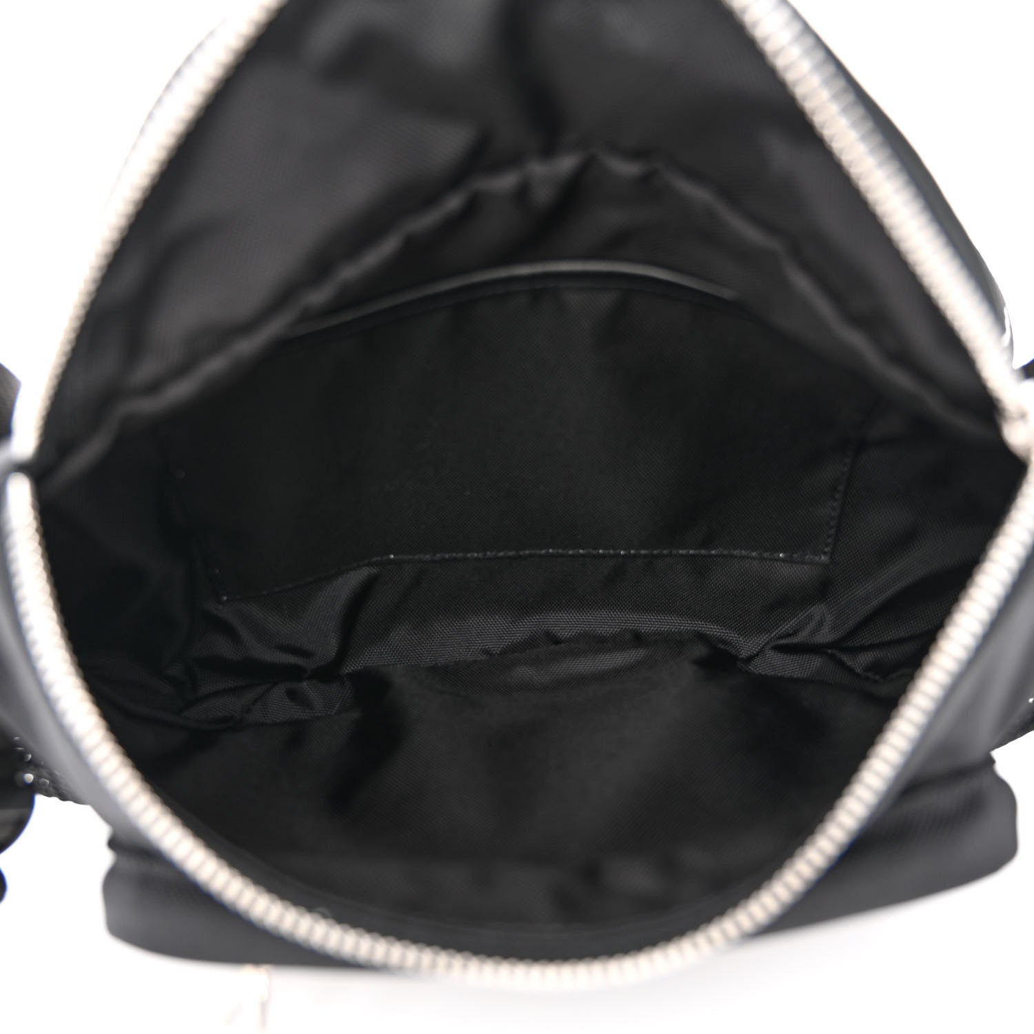 Celine Cotton Gabardine Logo Print Trekking Belt Bag Black 5 of 11