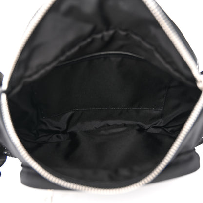 Celine Cotton Gabardine Logo Print Trekking Belt Bag Black 5 of 11