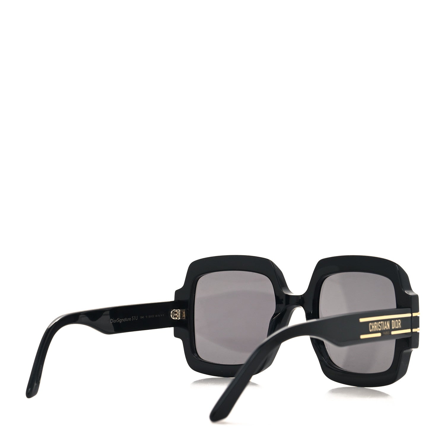Christian Dior Acetate Diorsignature S1U Square Sunglasses Black 4 of 8