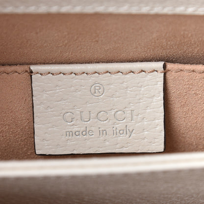 Gucci Suede Calfskin GG Web Small Ophidia Chain Shoulder Bag Burro New Mystic White 8 of 10