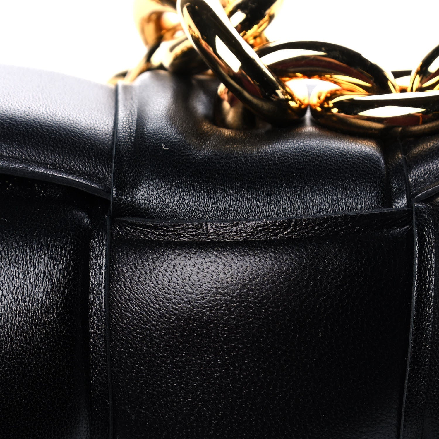 Bottega Veneta Lambskin Maxi Intreccio Padded Chain Cassette Crossbody Bag Black 10 of 10