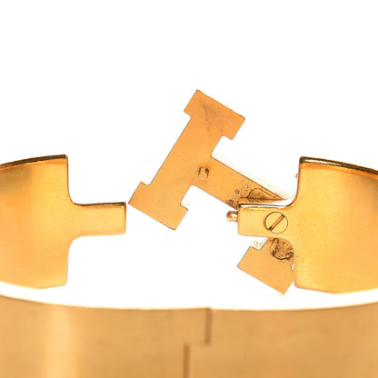 Hermes Enamel Wide Clic Clac H Bracelet GM Black 5 of 6