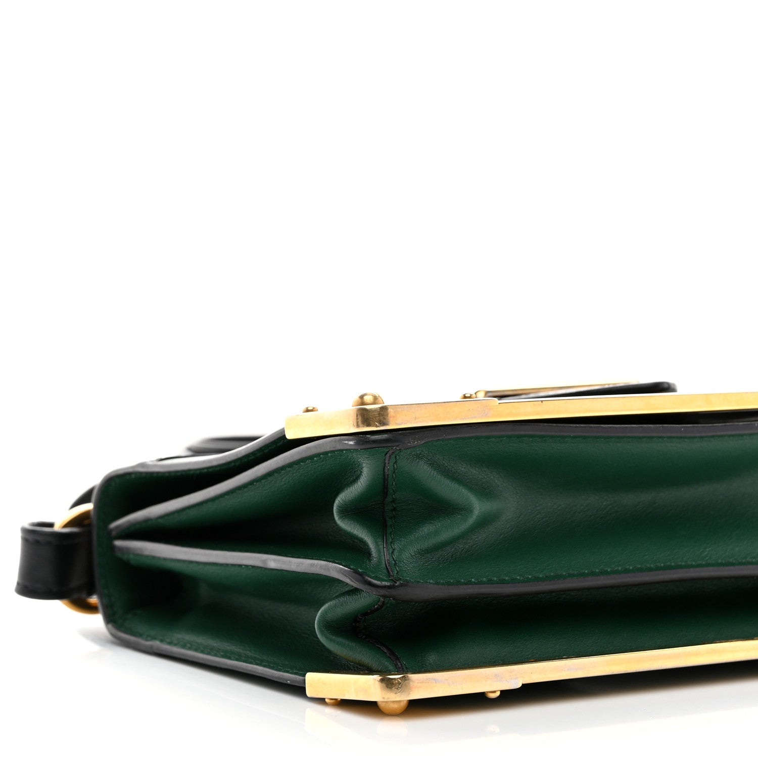 Prada City Calf Saffiano Cahier Bag Biliardo Black 9 of 10