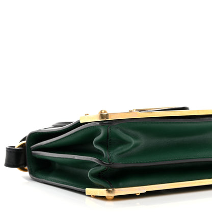 Prada City Calf Saffiano Cahier Bag Biliardo Black 9 of 10