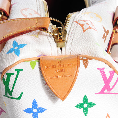 Louis Vuitton Monogram Multicolor Speedy 30 White 6 of 7