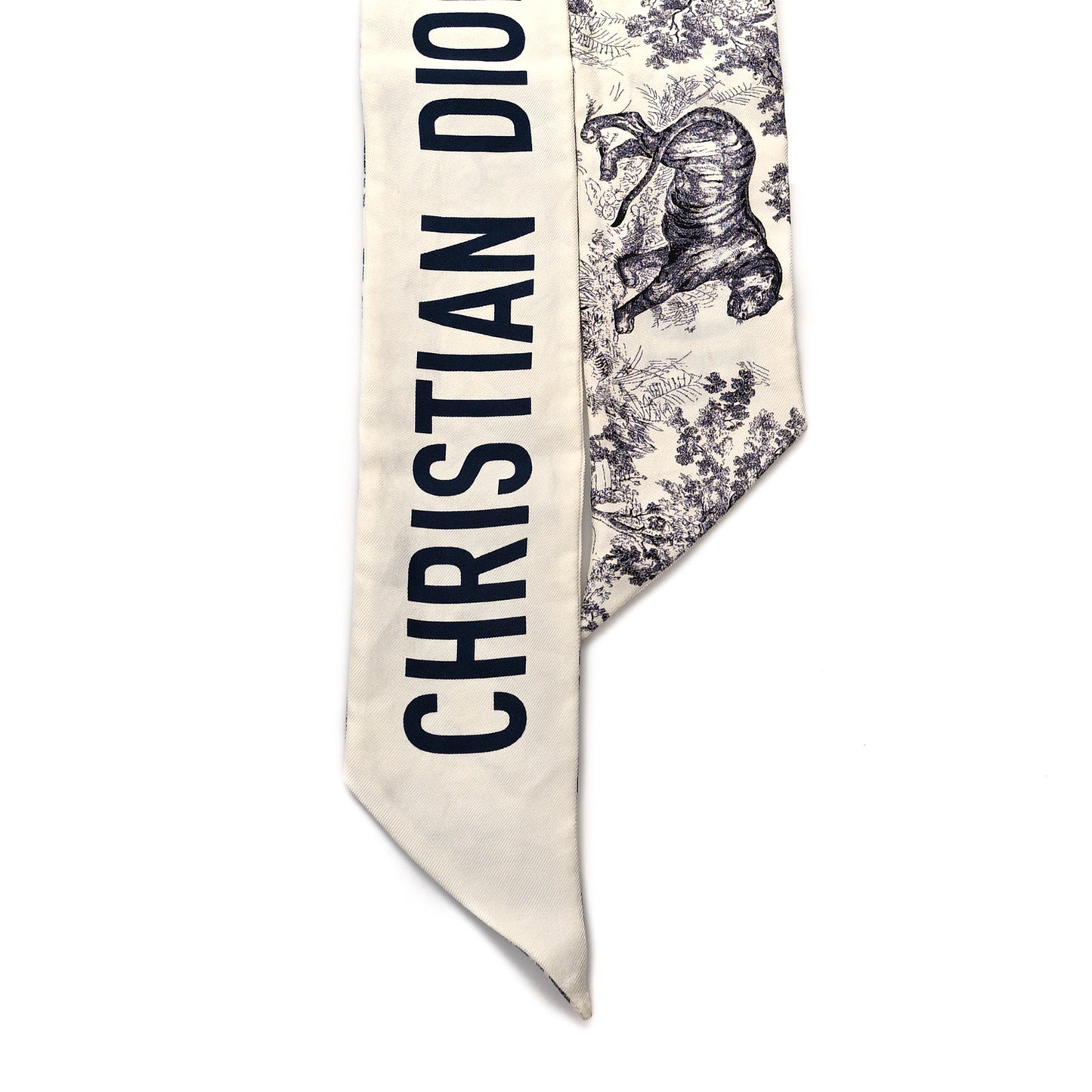 Silk Toile De Jouy Mitzah Scarf White