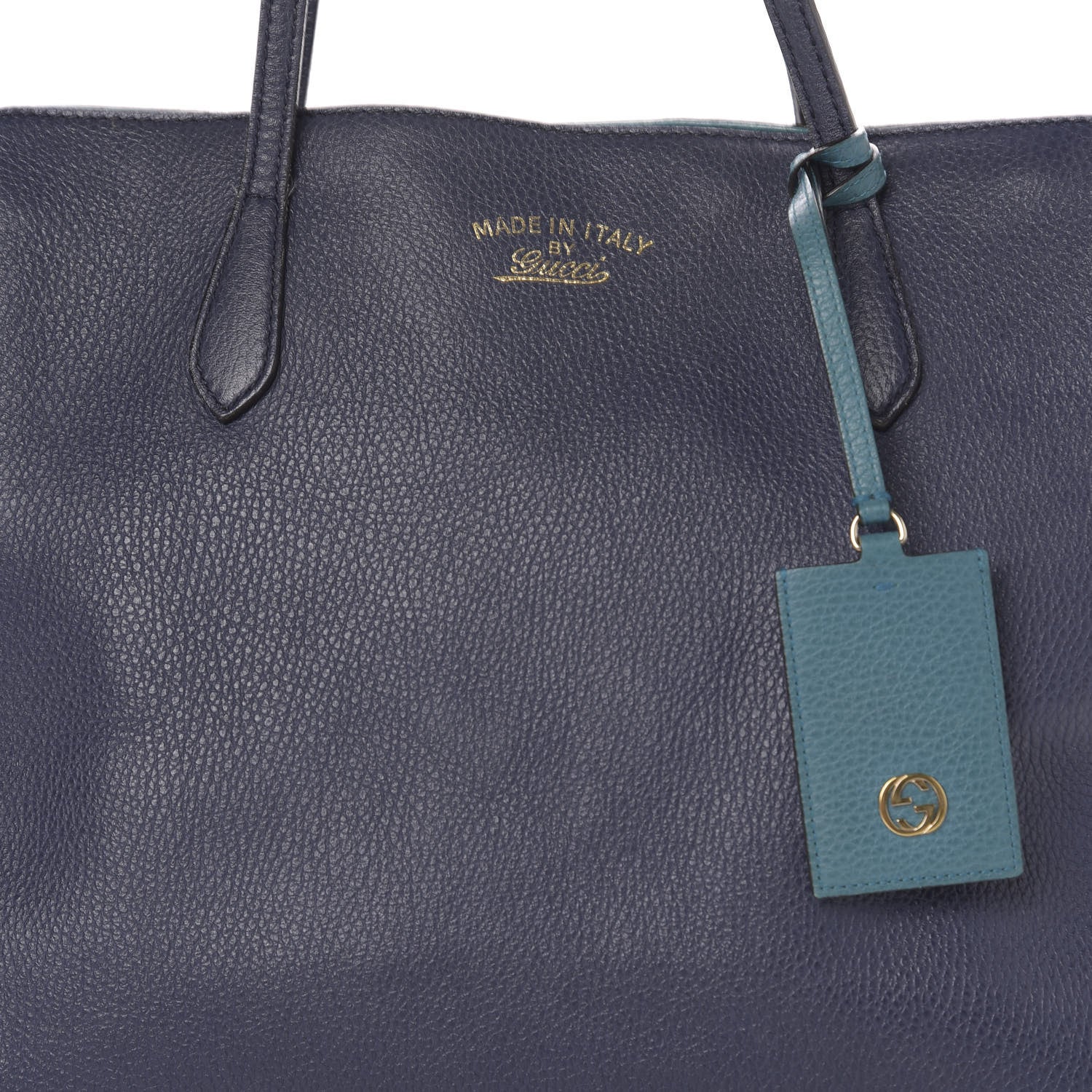 Gucci Dollar Calfskin Medium Swing Tote Marine Deep Cobalt 16 of 16