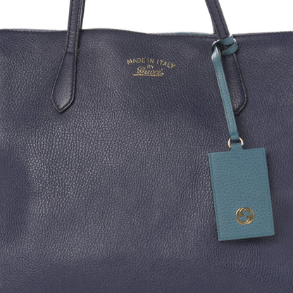 Gucci Dollar Calfskin Medium Swing Tote Marine Deep Cobalt 16 of 16