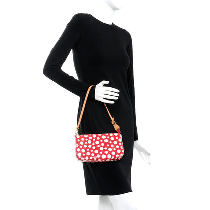 Louis Vuitton Vernis Kusama Infinity Dots Pochette Accessories Red 2 of 7