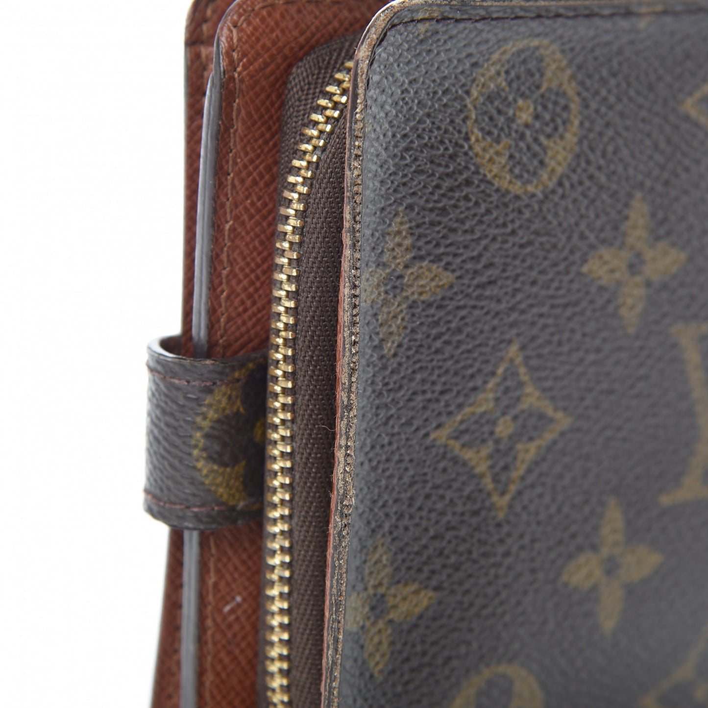 Monogram Compact Zippe Zipped Wallet