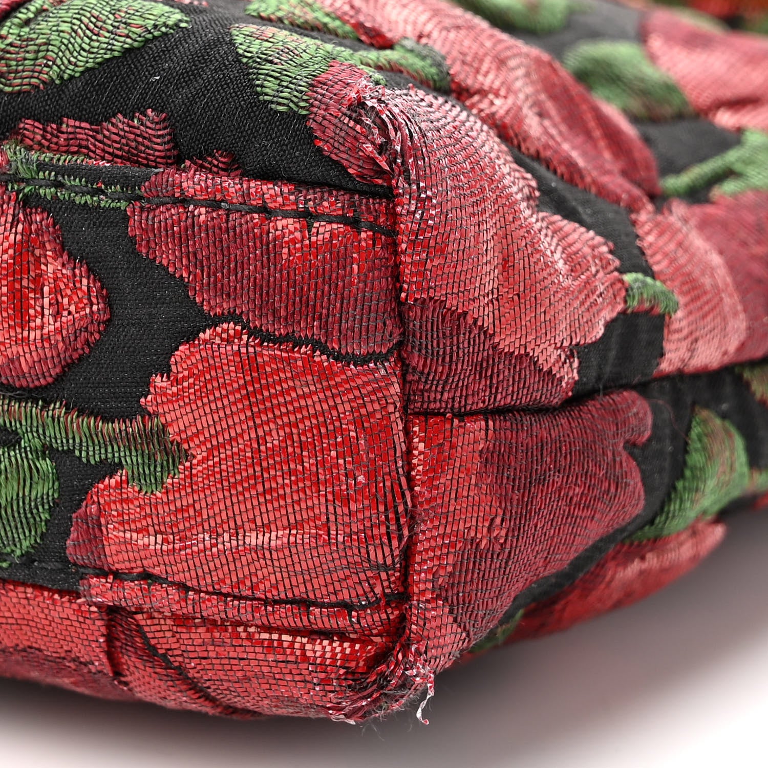 Saint Laurent Brocade Monogram Small Charniere Bag Red Multicolor 9 of 11