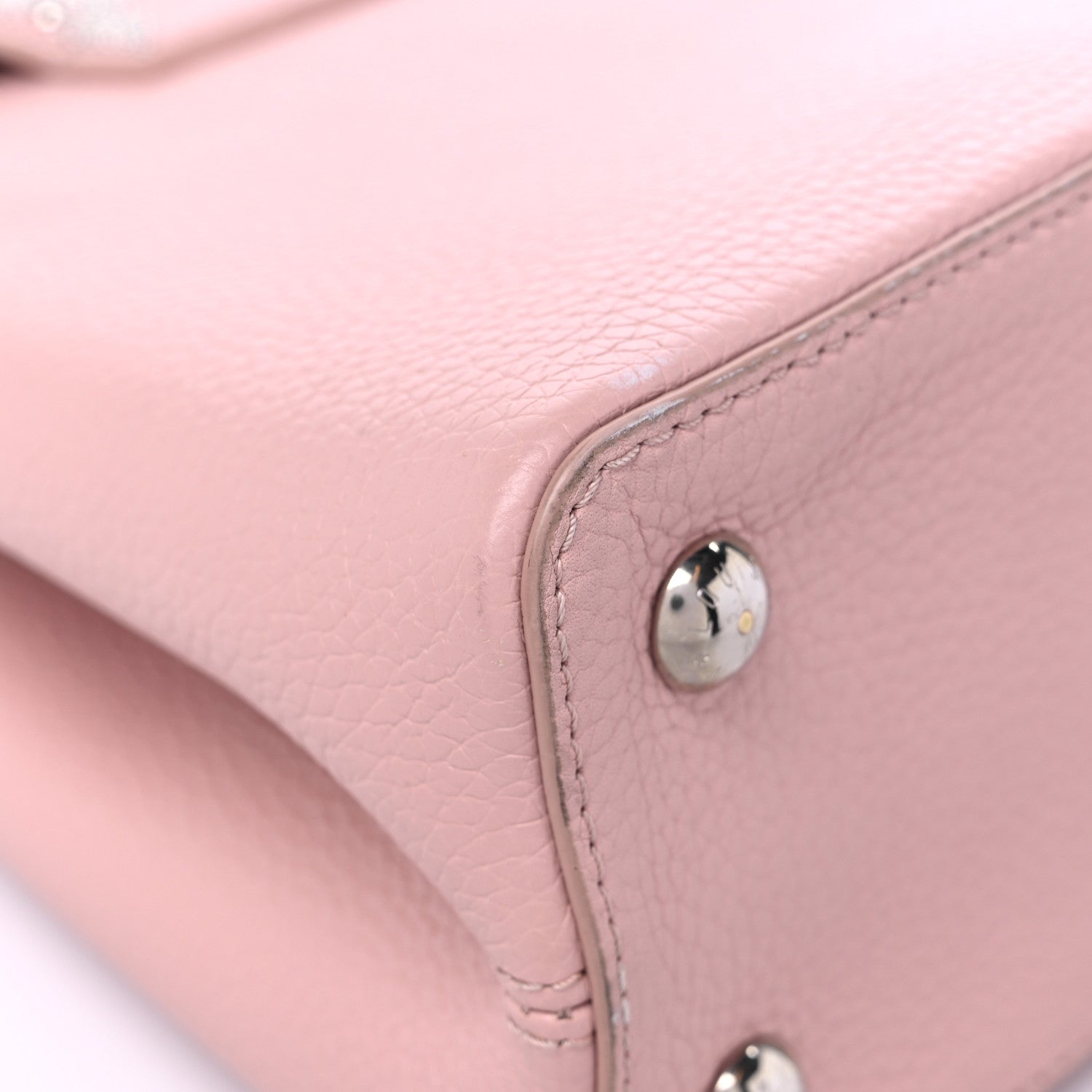 Louis Vuitton Taurillon Flowers Capucines PM Magnolia 10 of 20