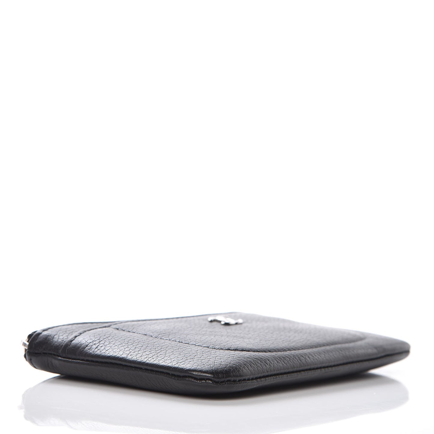 Grained Calfskin Small Neo Executive Cosmetic Case Black