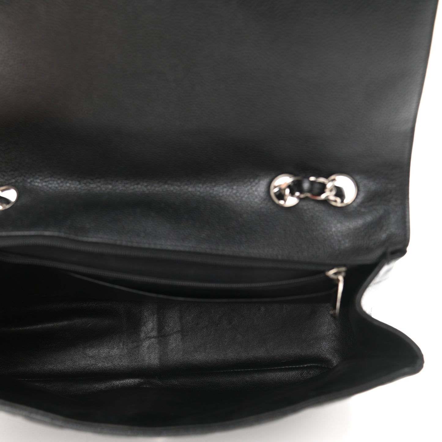 Caviar Quilted Jumbo Single Flap Black