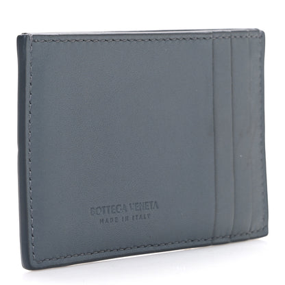 Bottega Veneta Nappa Intreccio Cassette Credit Card Holder Thunder 3 of 6