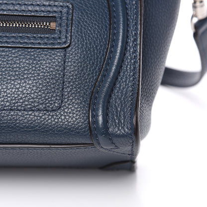 Celine Drummed Calfskin Nano Luggage Orage 10 of 11