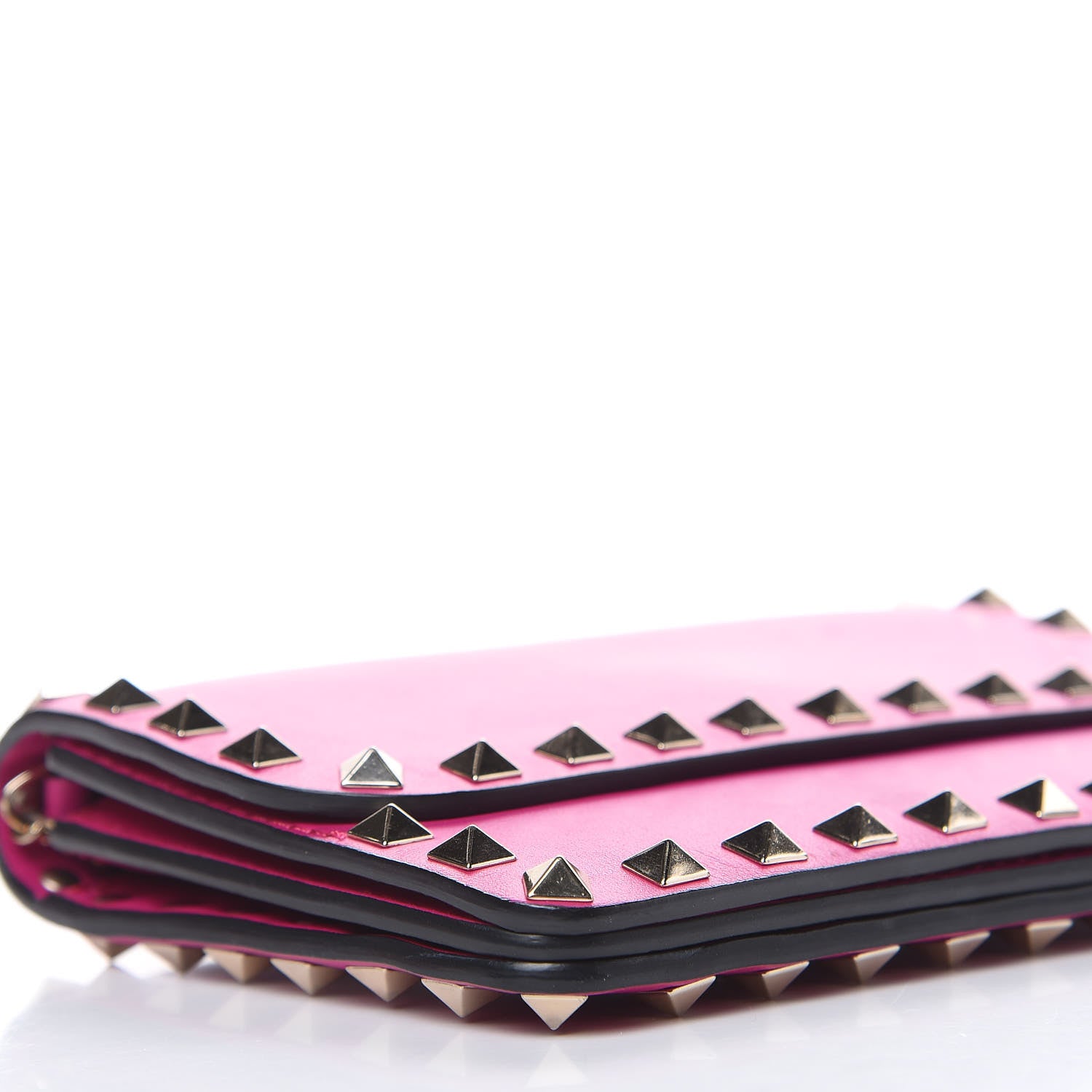 Valentino Garavani Vitello Rockstud Chain Flap Crossbody Bag Fuxia 7 of 11