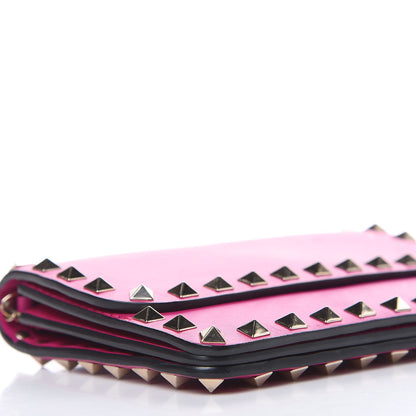 Valentino Garavani Vitello Rockstud Chain Flap Crossbody Bag Fuxia 7 of 11