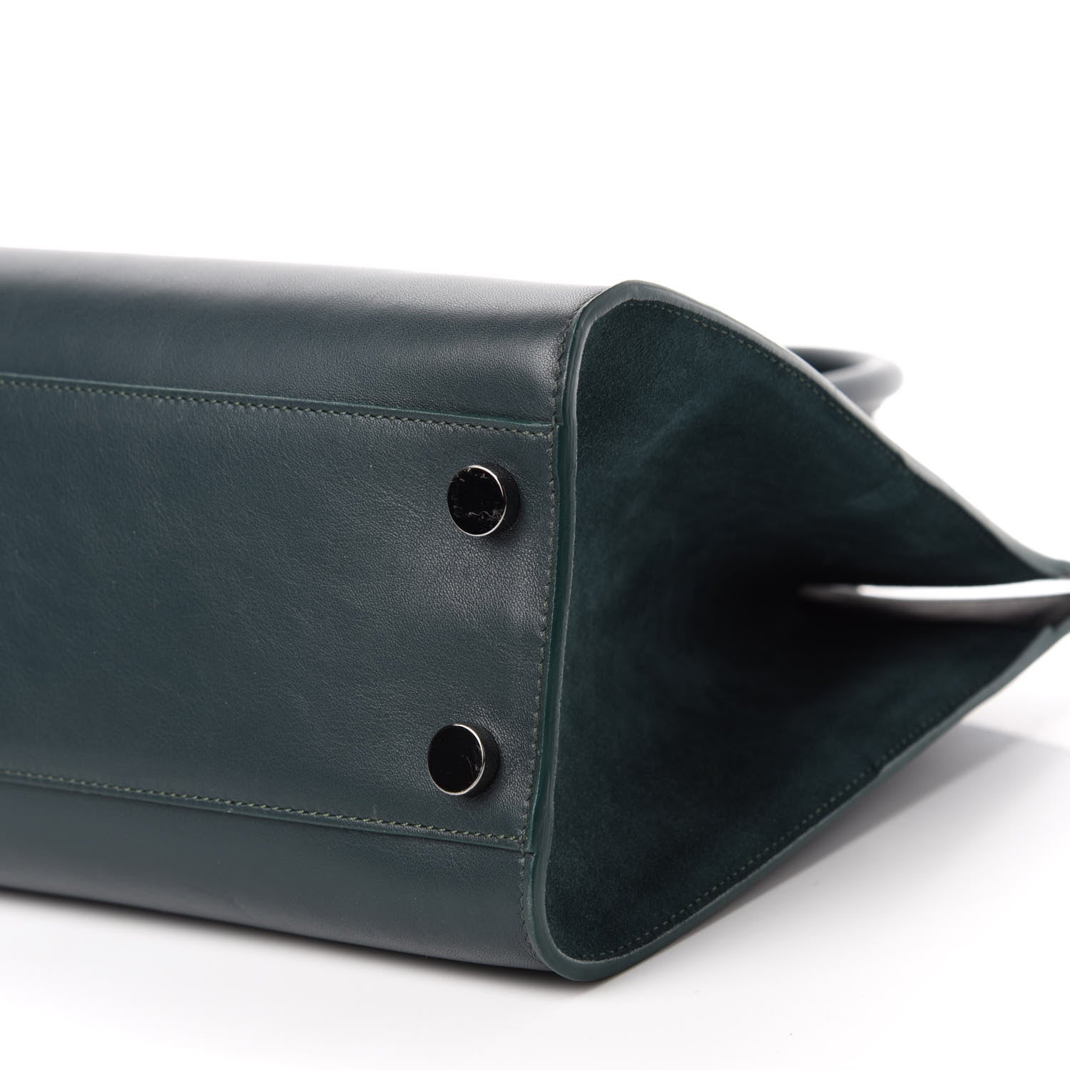 Jimmy Choo Calfskin Suede Riley Tote Dark Green 7 of 11