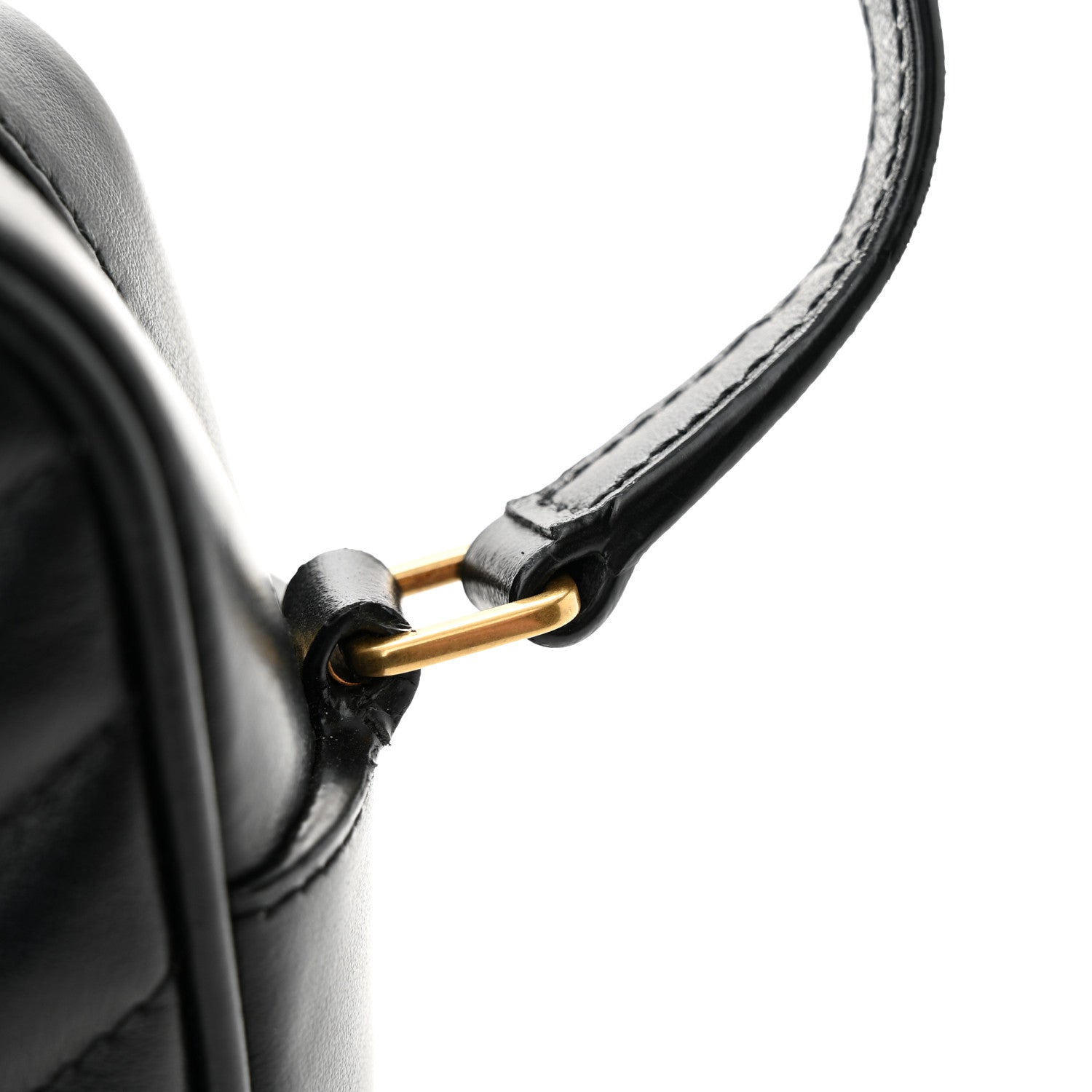 Saint Laurent Calfskin Matelasse Monogram Lou Camera Bag Black 14 of 17