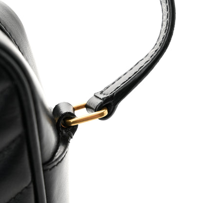 Saint Laurent Calfskin Matelasse Monogram Lou Camera Bag Black 14 of 17
