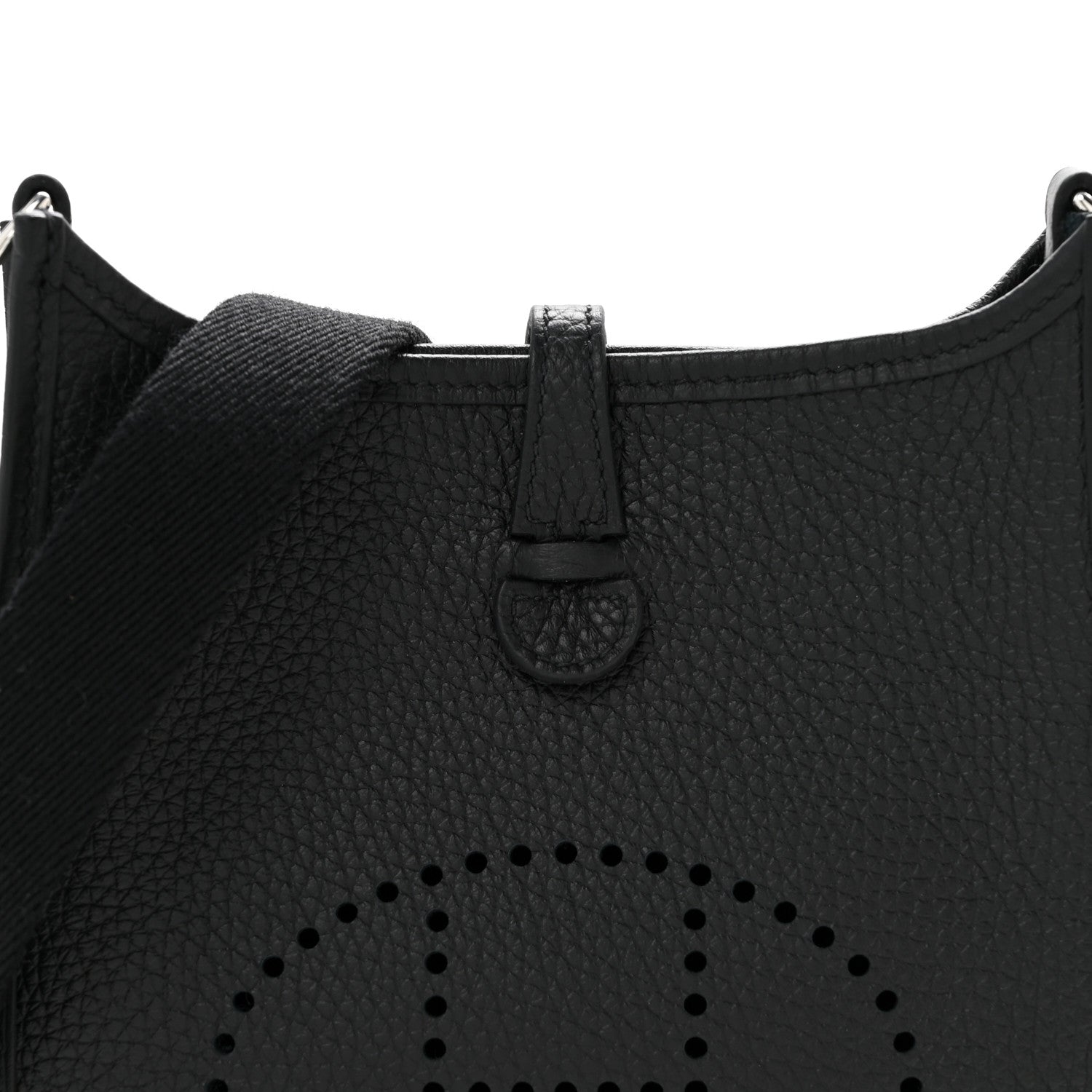Hermes Taurillon Clemence Evelyne TPM Black 8 of 10