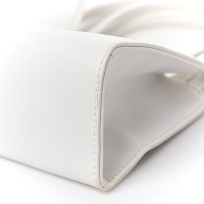 Telfar Vegan Leather Small Shopping Bag White 9 of 9