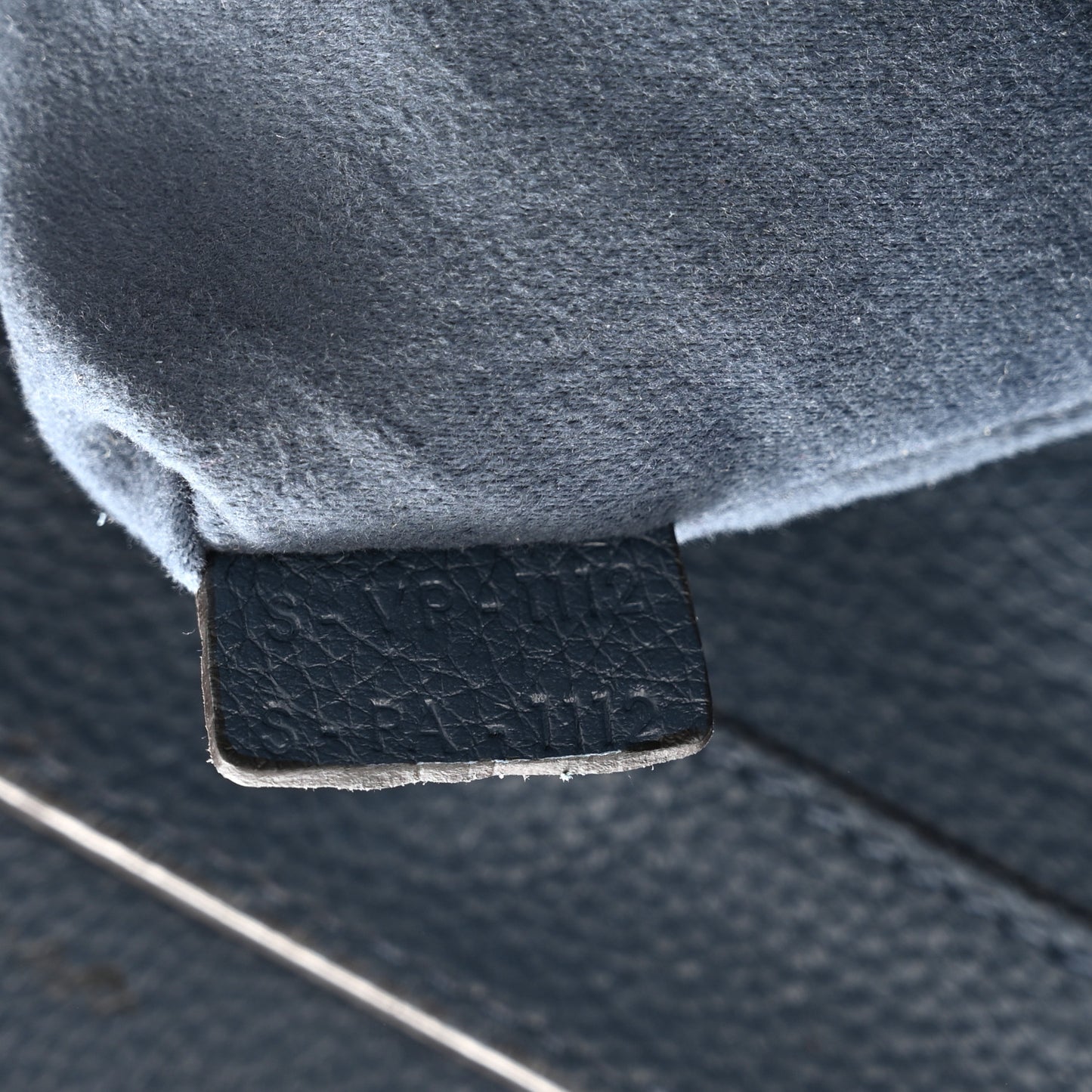 Drummed Calfskin Mini Luggage Slate