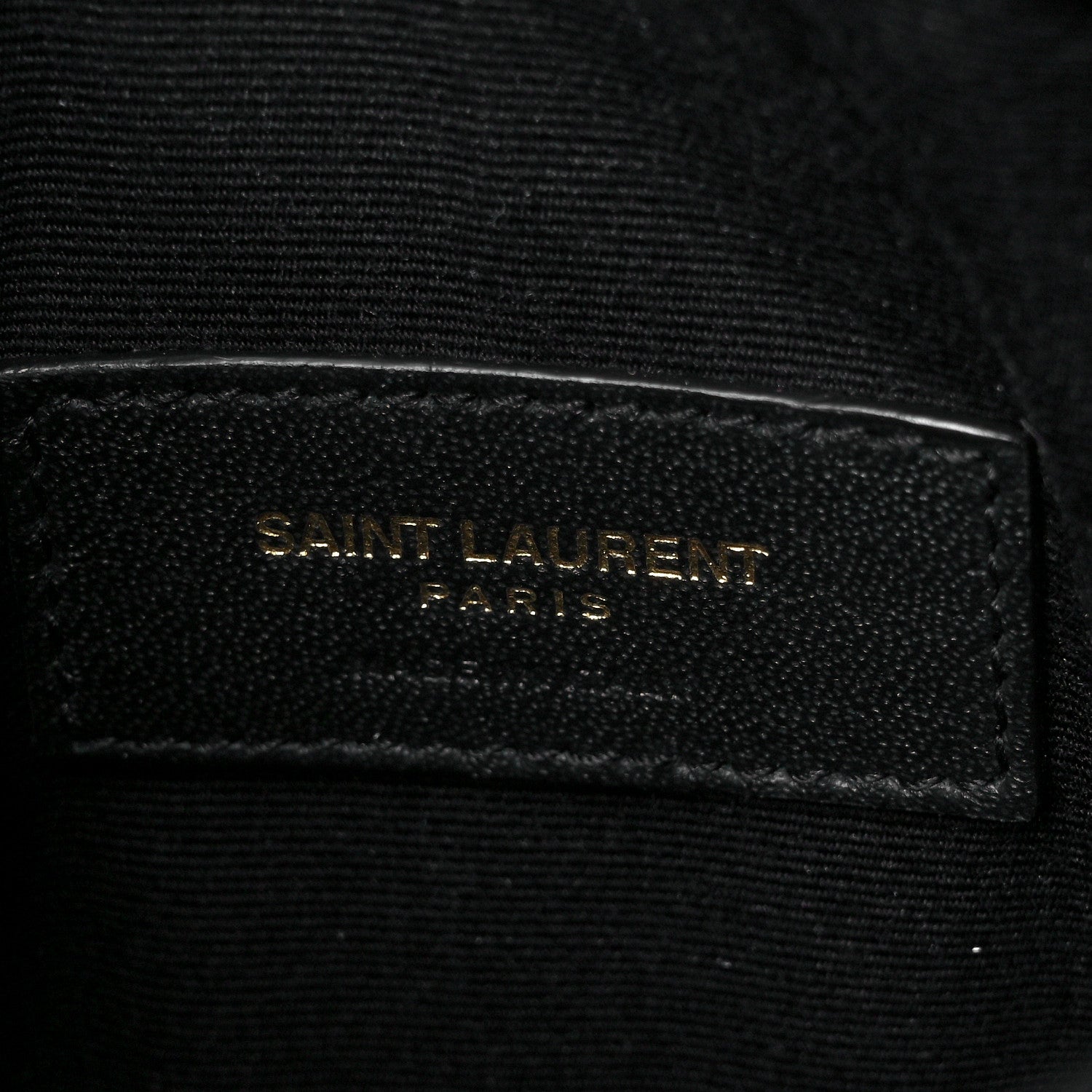Saint Laurent Smooth Shiny Calfskin Monogram Uptown Baby Pouch Black 6 of 10