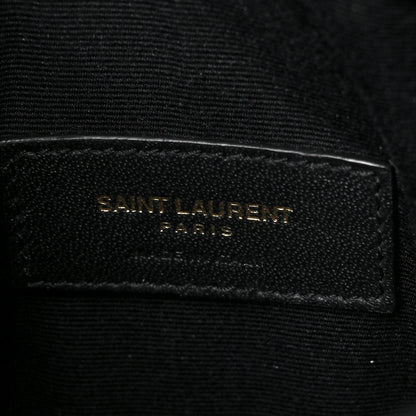 Saint Laurent Smooth Shiny Calfskin Monogram Uptown Baby Pouch Black 6 of 10