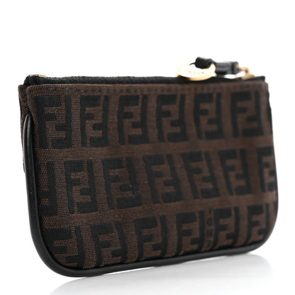 Fendi Zucchino Spalmati Forever Coin Pouch Key Case Nocciola 4 of 10
