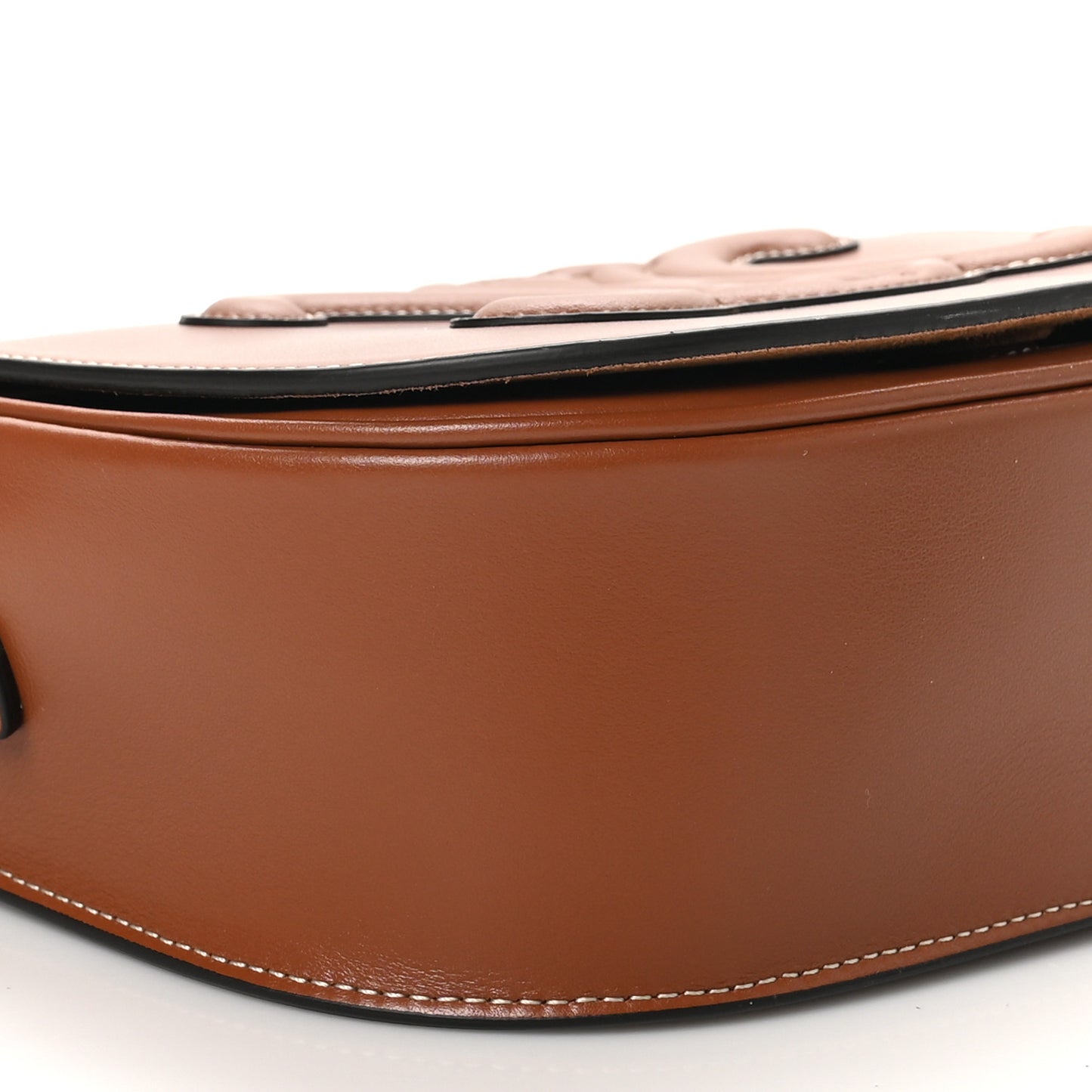 Smooth Calfskin Cuir Triomphe Folco Crossbody Bag Tan