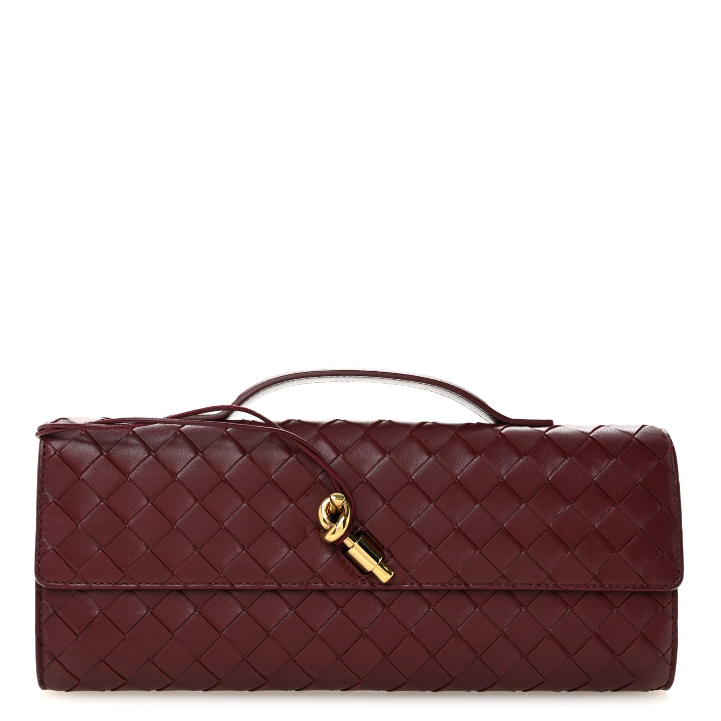 Nappa Intrecciato Long Andiamo Top Handle Clutch Barolo