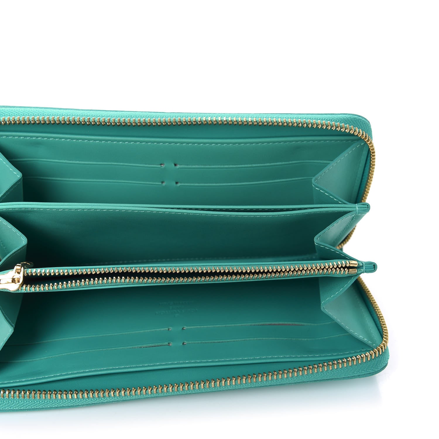 Louis Vuitton Vernis Zippy Wallet Blue Lagoon 5 of 9
