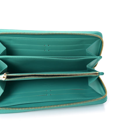Louis Vuitton Vernis Zippy Wallet Blue Lagoon 5 of 9