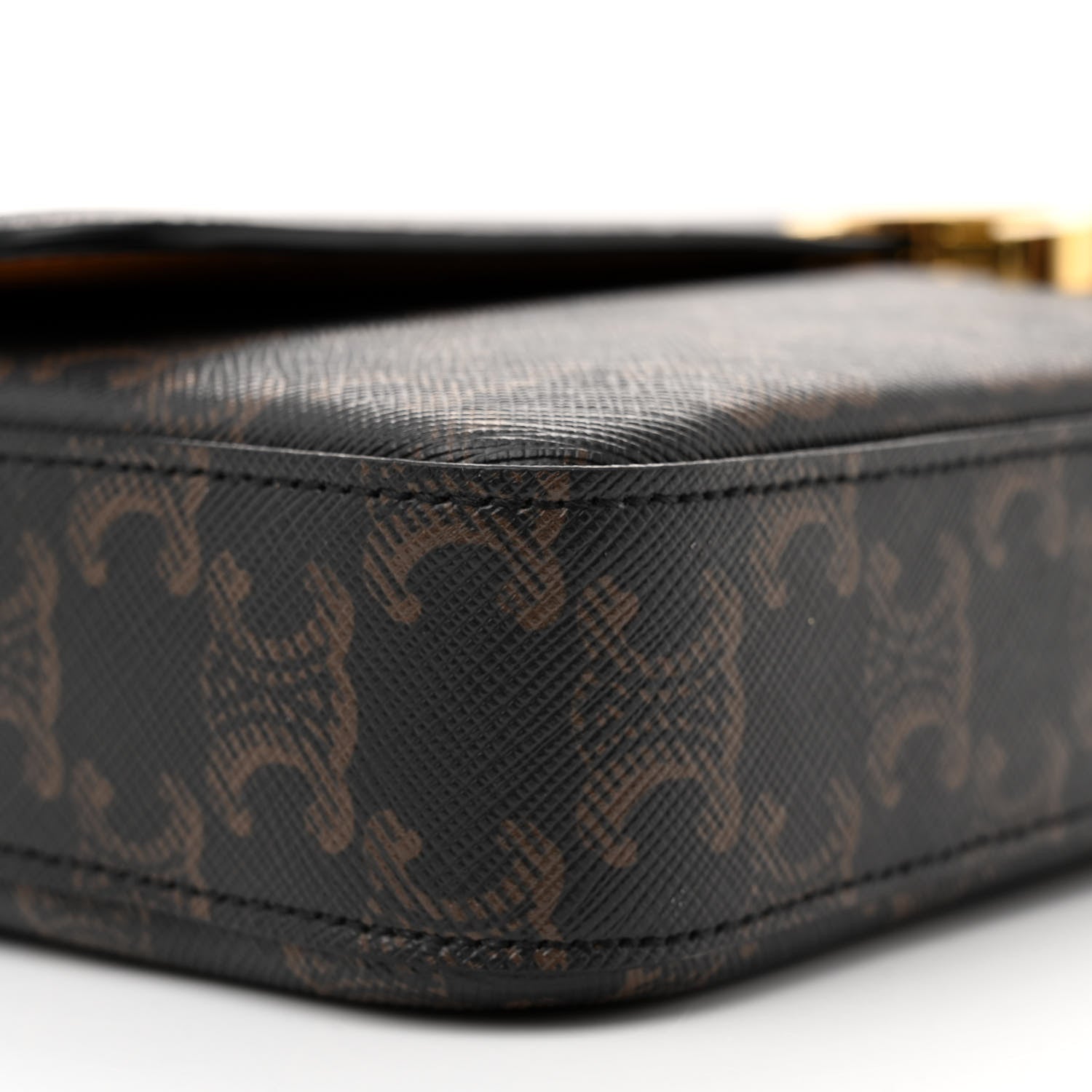 Celine Triomphe Canvas Chain Bag Tan 9 of 14