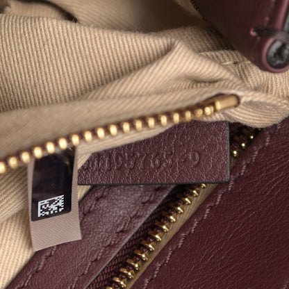 Chloe Spazzolato Sfumato Calfskin Small C Double Carry Burnt Brown 9 of 9